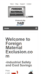 Mobile Screenshot of foreignmaterialexclusion.com